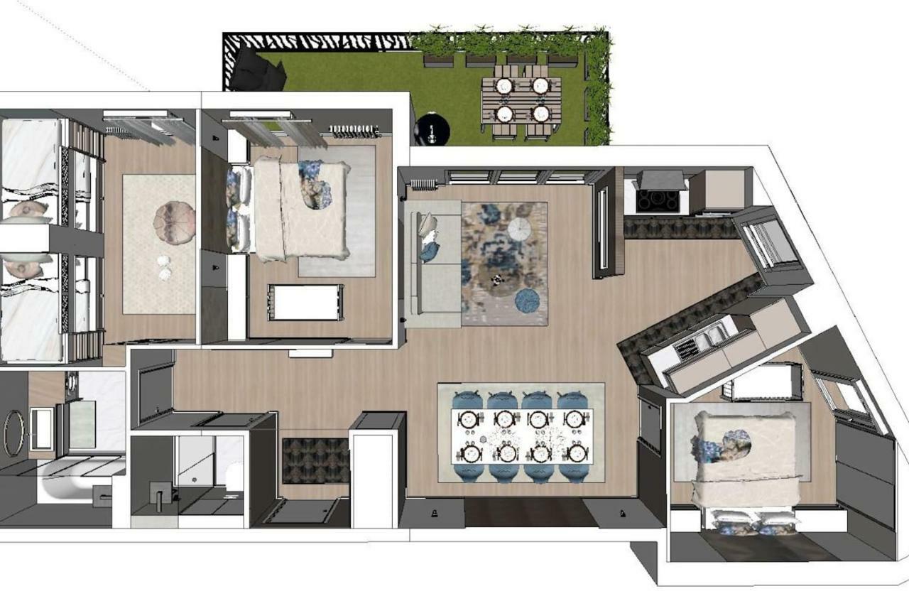 Bedland Apartment Bailly-Romainvilliers Exterior foto